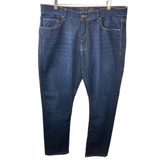 DL 1961 Russell Slim Straight Bandon Wash Denim Jeans American Cotton 36 X 34 - Picture 1 of 3